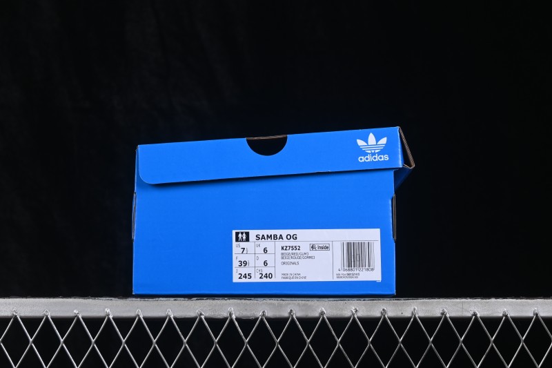Adidas Samba OG Classic Sneakers with Retro Suede Overlays - KZ7552