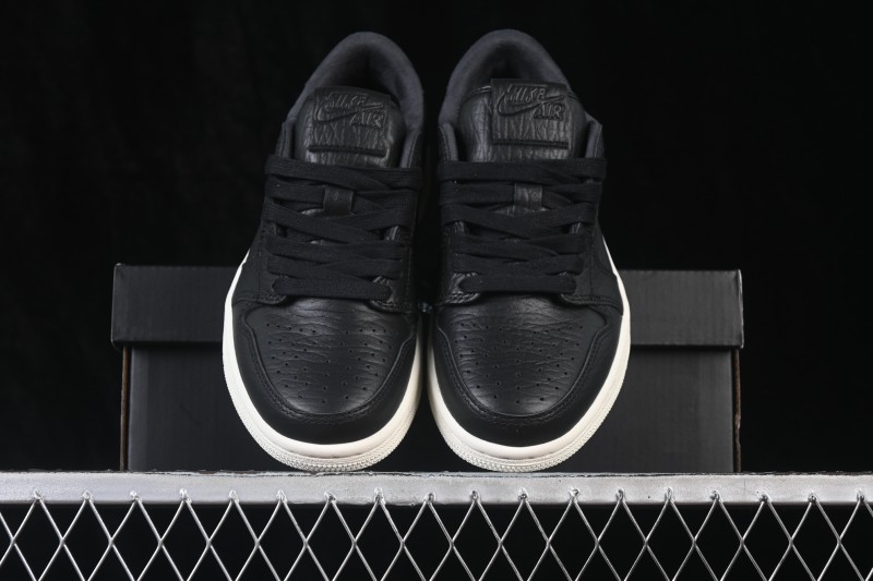 Nike Air Jordan 1 Low Black Sail Retro Basketball Shoes - 848775-005
