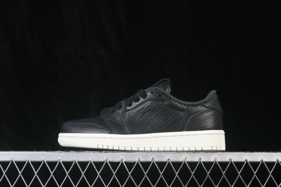 Nike Air Jordan 1 Low Black Sail Retro Basketball Shoes - 848775-005