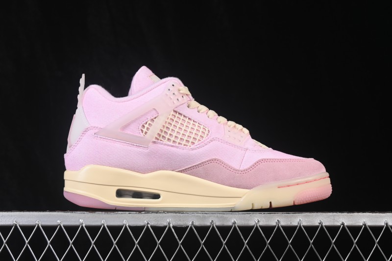Air Jordan 4 Retro 'Iced Carmine' Basketball Shoes with Premium Suede Upper - IB6716-600