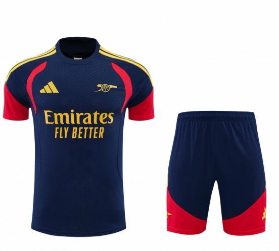 26/27 Arsenal  Navy Blue Short Sleeve+Soccer Shorts