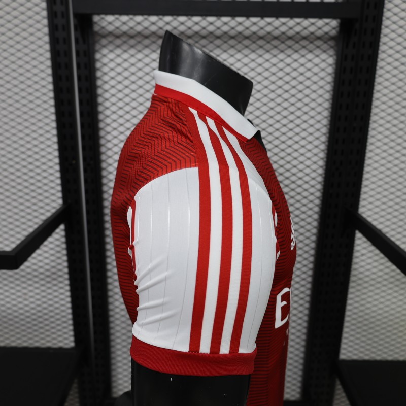 Player Version 26/27 Arsenal Vintage Design Red White Jersey