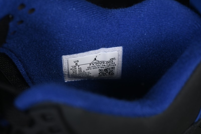Nike Air Jordan 4 Retro Running Shoes with Military Blue and Neutral Grey Accents - FV5029-003