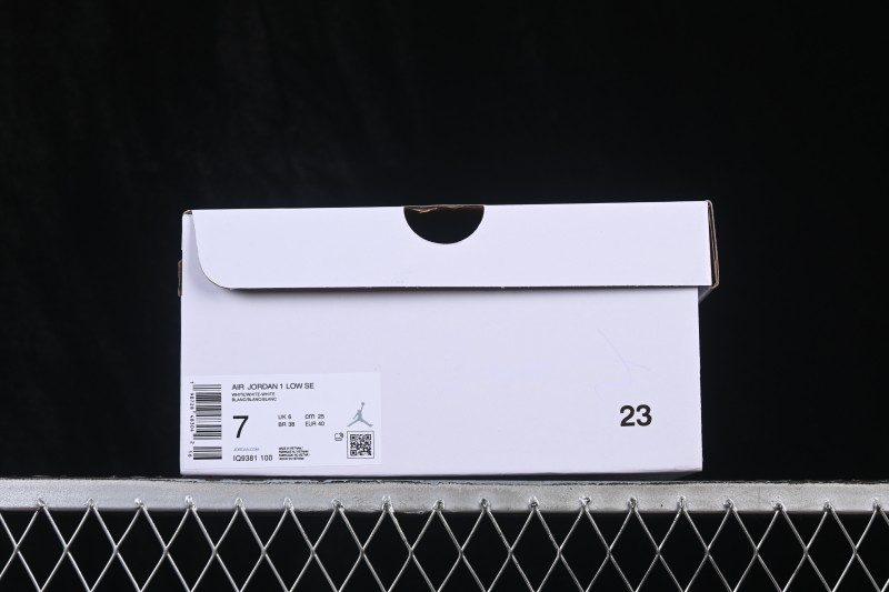 Nike Air Jordan 1 Low Retro Basketball Shoes with All-White Silver Swoosh - IQ9381-100