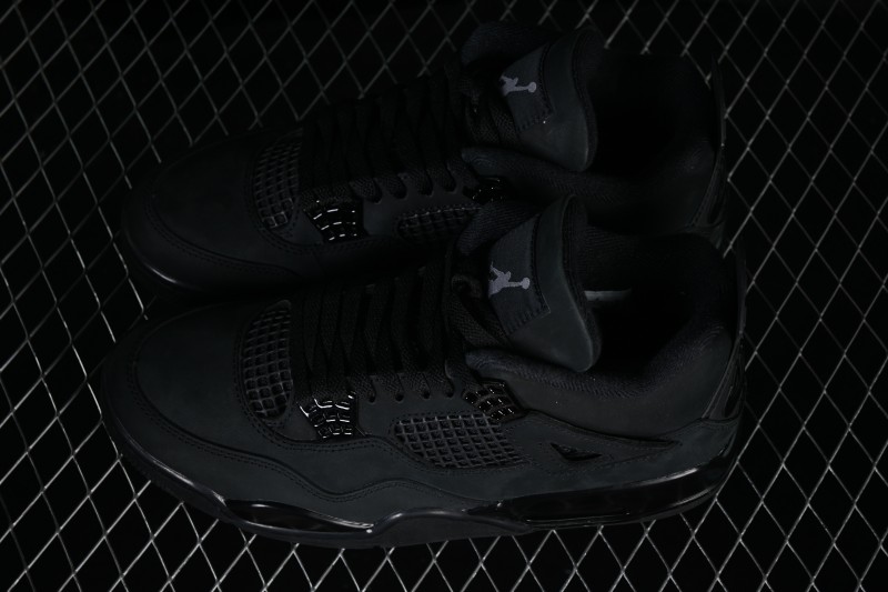 Air Jordan 4 Retro Black Cat Premium Suede Sneakers - FV5029-010