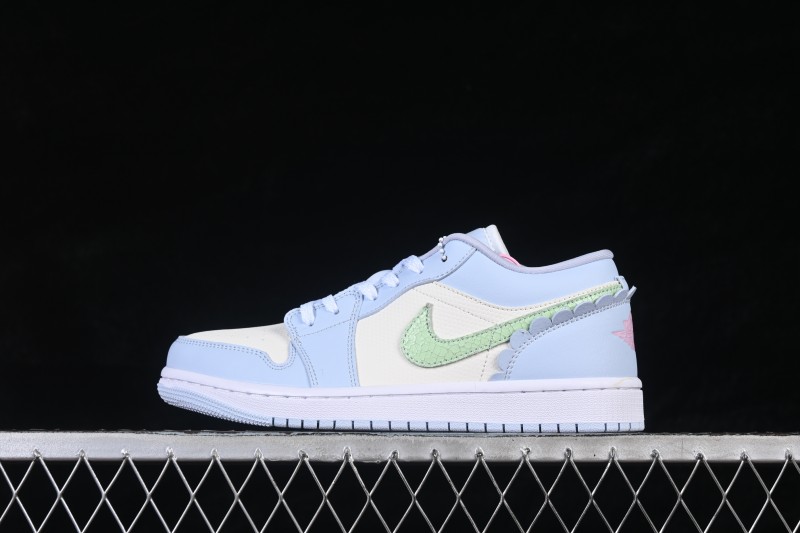 Nike Air Jordan 1 Low Retro Basketball Shoes with Valentine's Day Design - IB7113-403
