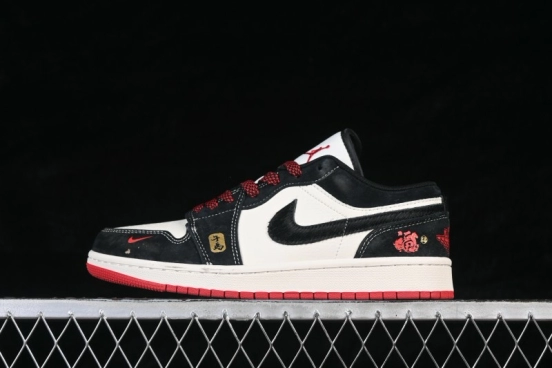 Nike Air Jordan 1 Low Year of the Horse Limited Edition Custom Basketball Shoes - MZ9588-846