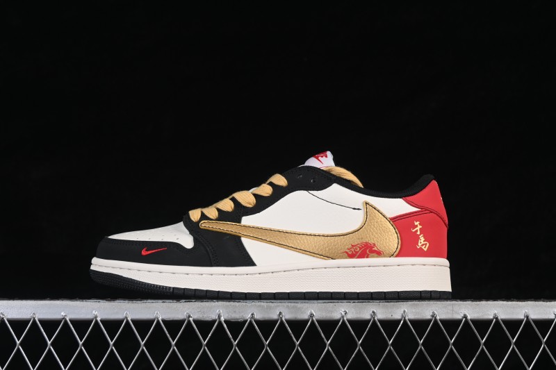 Nike Air Jordan 1 Low OG SP Travis Scott x Fragment Design Casual Skateboarding Shoes - HG0026-016
