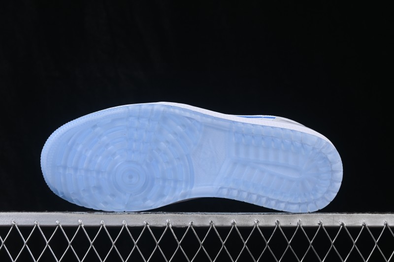 Nike Air Jordan 1 Low AJ1 Basketball Shoes with Patent Leather White and Blue Retro Style - DD9315-118