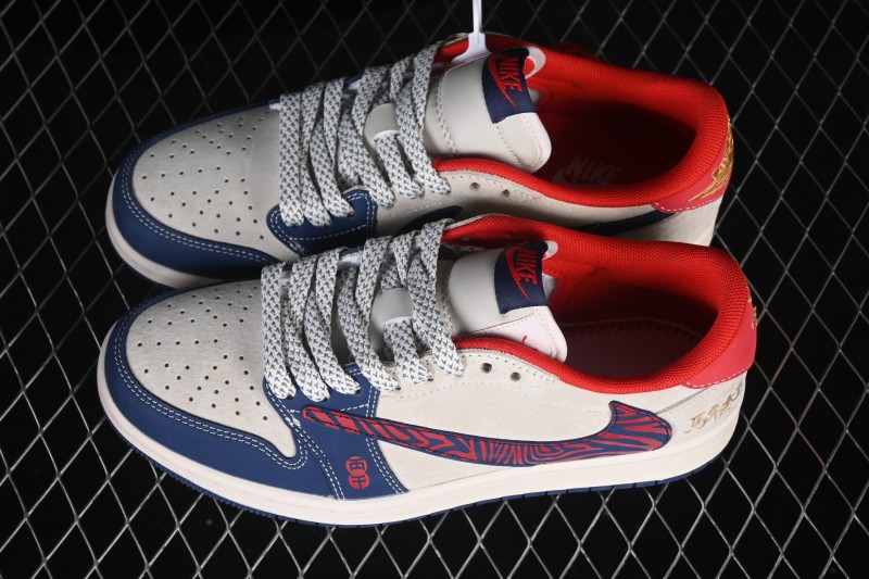Nike Air Jordan 1 Low Retro Basketball Shoes Year of the Horse Limited Edition Custom - JJ2508-102