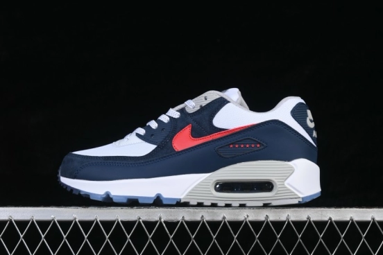 Nike Air Max 90 Retro Running Shoes with Visible Air Cushioning - II7591-100