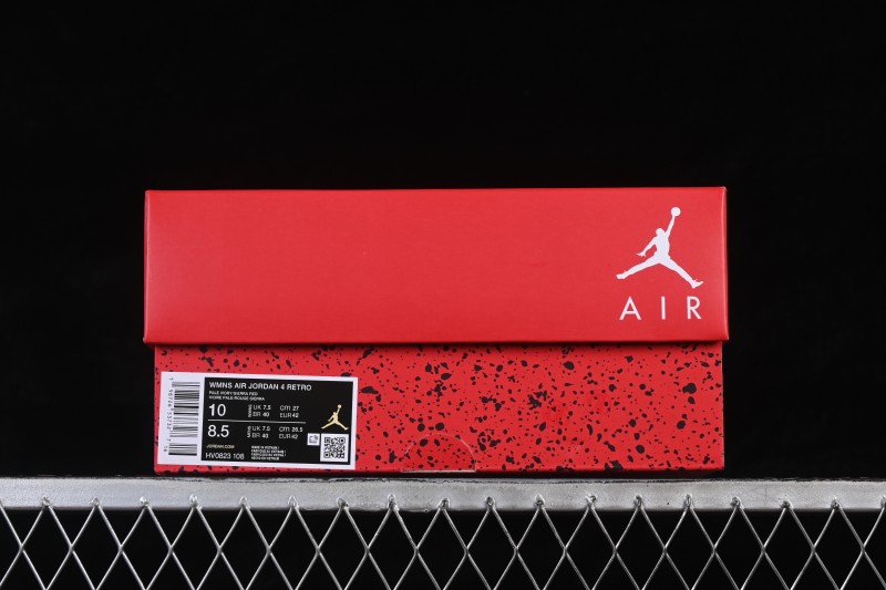 Nike Air Jordan 4 Retro 'Valentine's Day' Mens Womens Basketball Shoes with Premium Suede Upper - HV0823-108