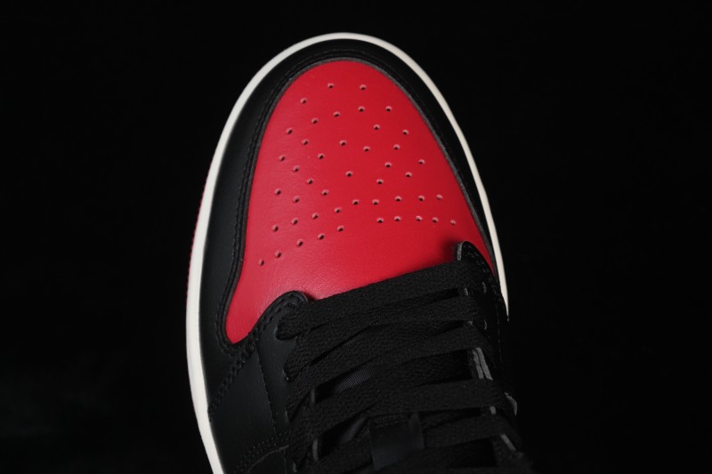 Nike Air Jordan 1 Low Retro Basketball Shoes with Classic Black and Red Colorway - DC0774-061
