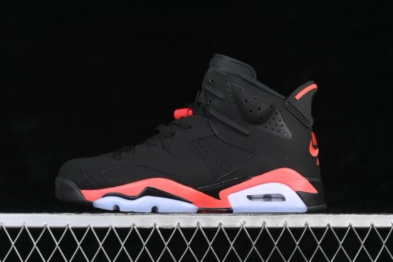 Nike Air Jordan 6 Retro Sneakers with Infrared Accents and Classic Design - CT8529-001