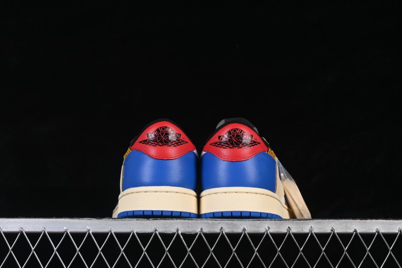 Nike Travis Scott Air Jordan 1 Low OG Retro Basketball Shoes with Reverse Swoosh - DM7866-111