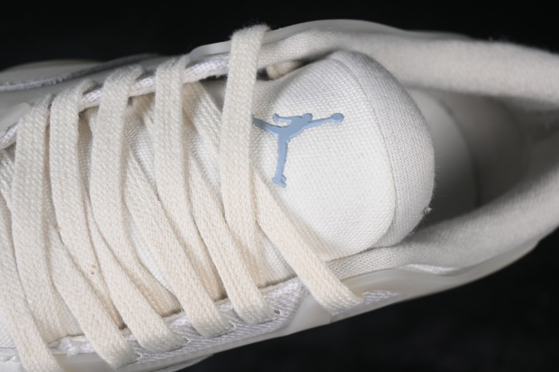 Nike Air Jordan 4 Remastered Retro Sneakers with Mixed Textile, Leather and Suede Upper - IB8857-141