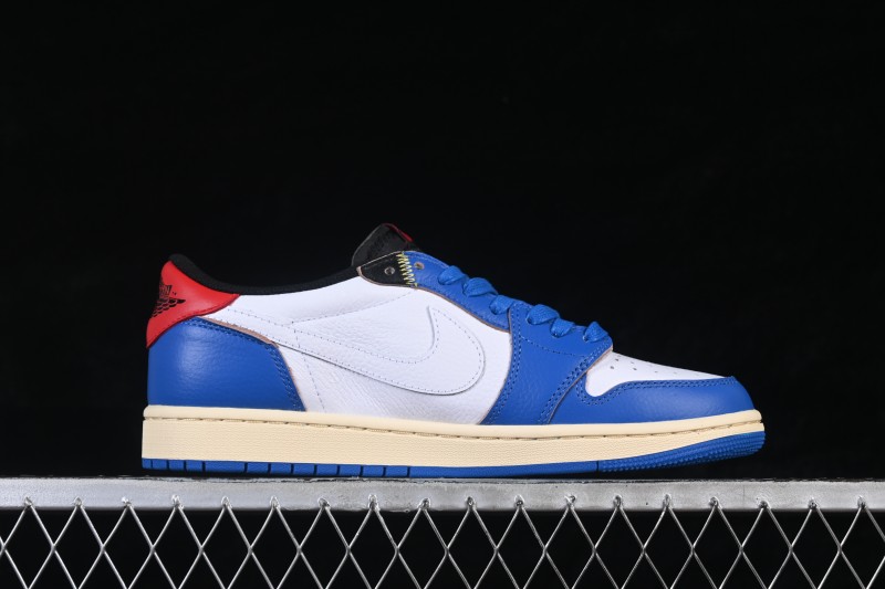 Nike Travis Scott Air Jordan 1 Low OG Retro Basketball Shoes with Reverse Swoosh - DM7866-111