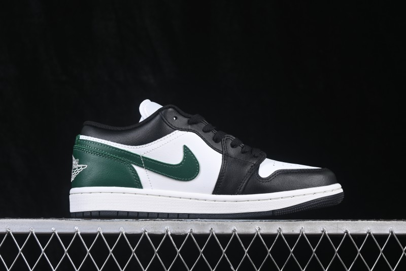Nike Air Jordan 1 Low Retro Basketball Shoes with Classic Color Blocking - 553558-047