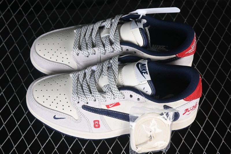 Nike Air Jordan 1 Low Chinese New Year Year of the Horse Premium Basketball Shoes - YX5066-414