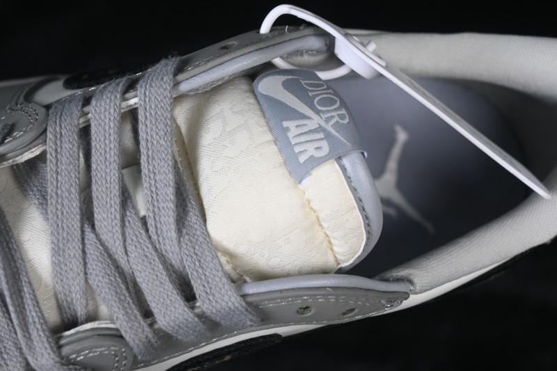 Dior x Air Jordan 1 Low AJ1 Collaboration Grey White Basketball Sneakers - CN8608-002