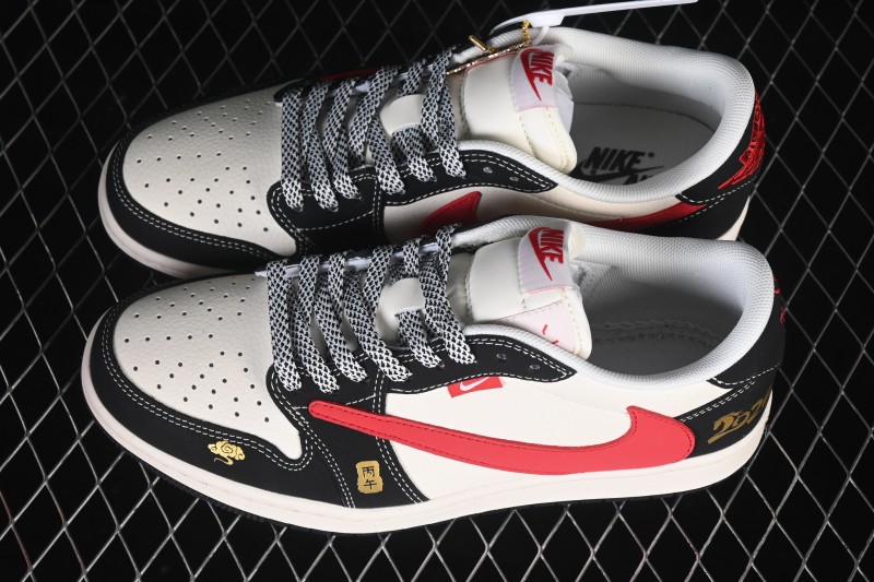 Nike Air Jordan 1 Low OG SP Travis Scott x Fragment Design Retro Basketball Lifestyle Shoes - MZ9588-825
