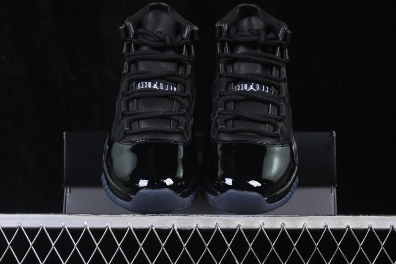 Comme des Garçons x Air Jordan 11 Retro 'Black' OG Collaboration High-Top Basketball Shoes - IV7639-001