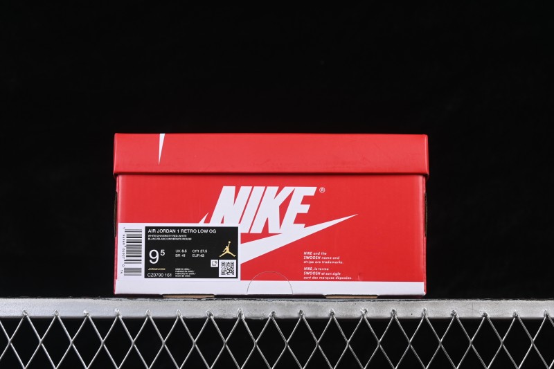 Nike Air Jordan 1 Low OG University Red Casual Skateboarding Shoes - CZ0790-161