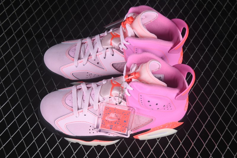 Jordan Air Jordan 6 Retro OG Sneakers with Playful Pink Accents - IQ5706-600