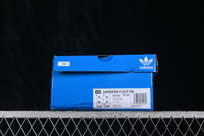 Adidas Originals Superstar Shell-Toe Lace-Up Casual Skate Shoes - KZ7554
