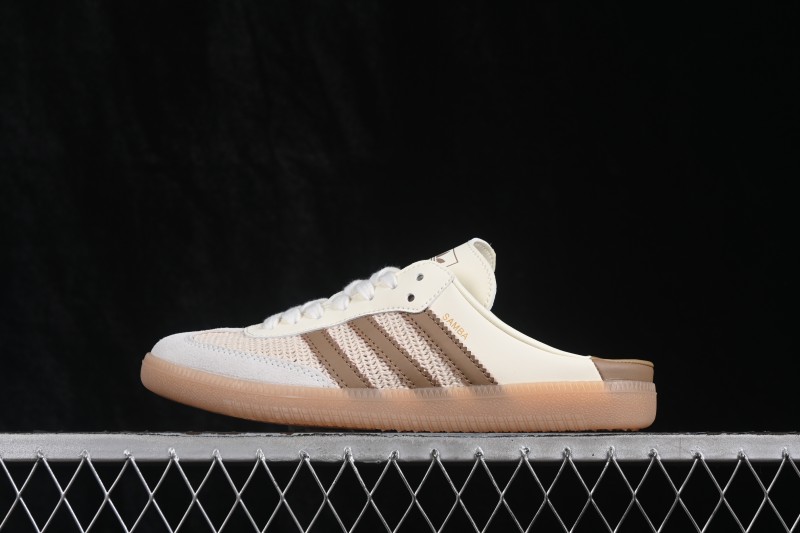 Adidas Samba OG Casual Half Slipper with Suede Overlay Design - HP5059