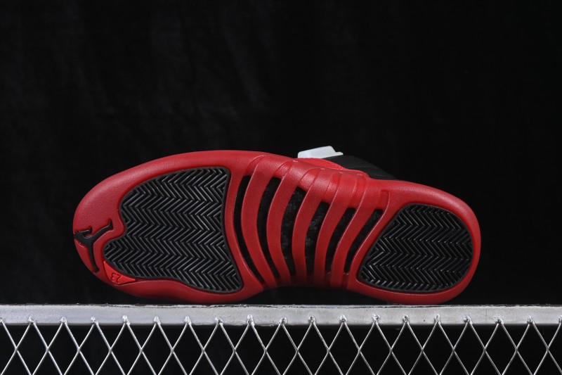 Nike Air Jordan 12 Retro Basketball Shoes with Black and Varsity Red Colorway - CT8013-002