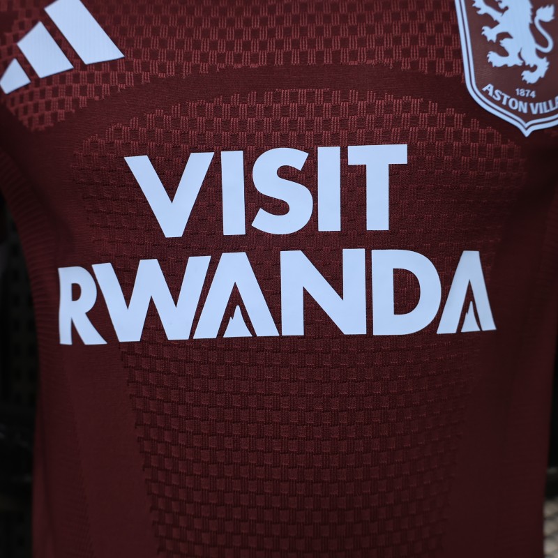 Player Version 26/27 Aston Villa FC Home Maroon Jersey With Sponsor