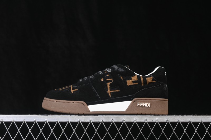 Fendi Match Round Toe Thick Sole Low-Top Casual Sneakers - AHH2F1FHS