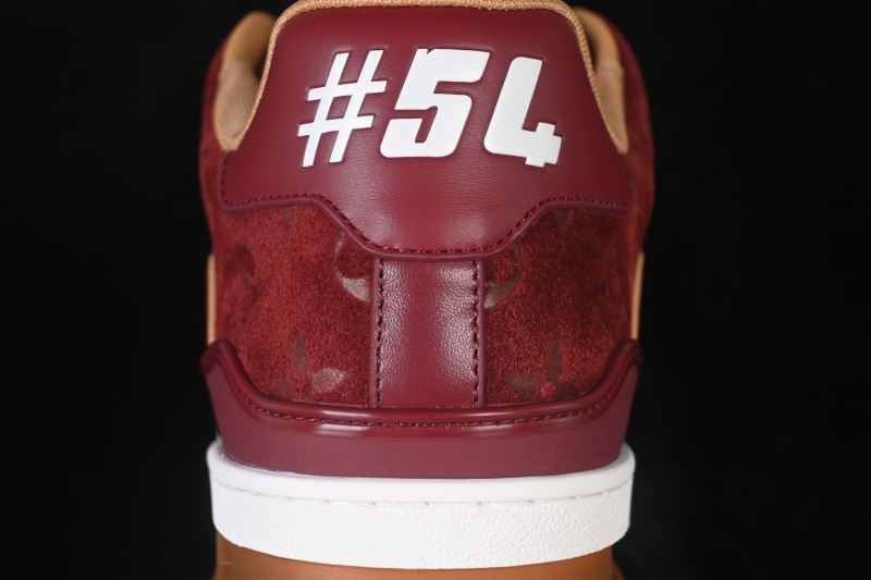 Louis Vuitton Trainer Sneaker Wine Red - 1A9JG7