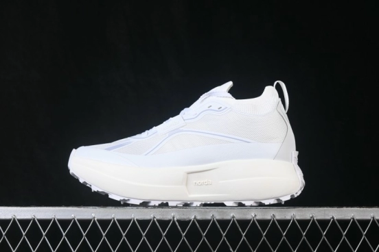 Norda 055 Trendy Stable Strong Durable Anti-Slip Wear-Resistant Trail Running Shoes - Cloud White