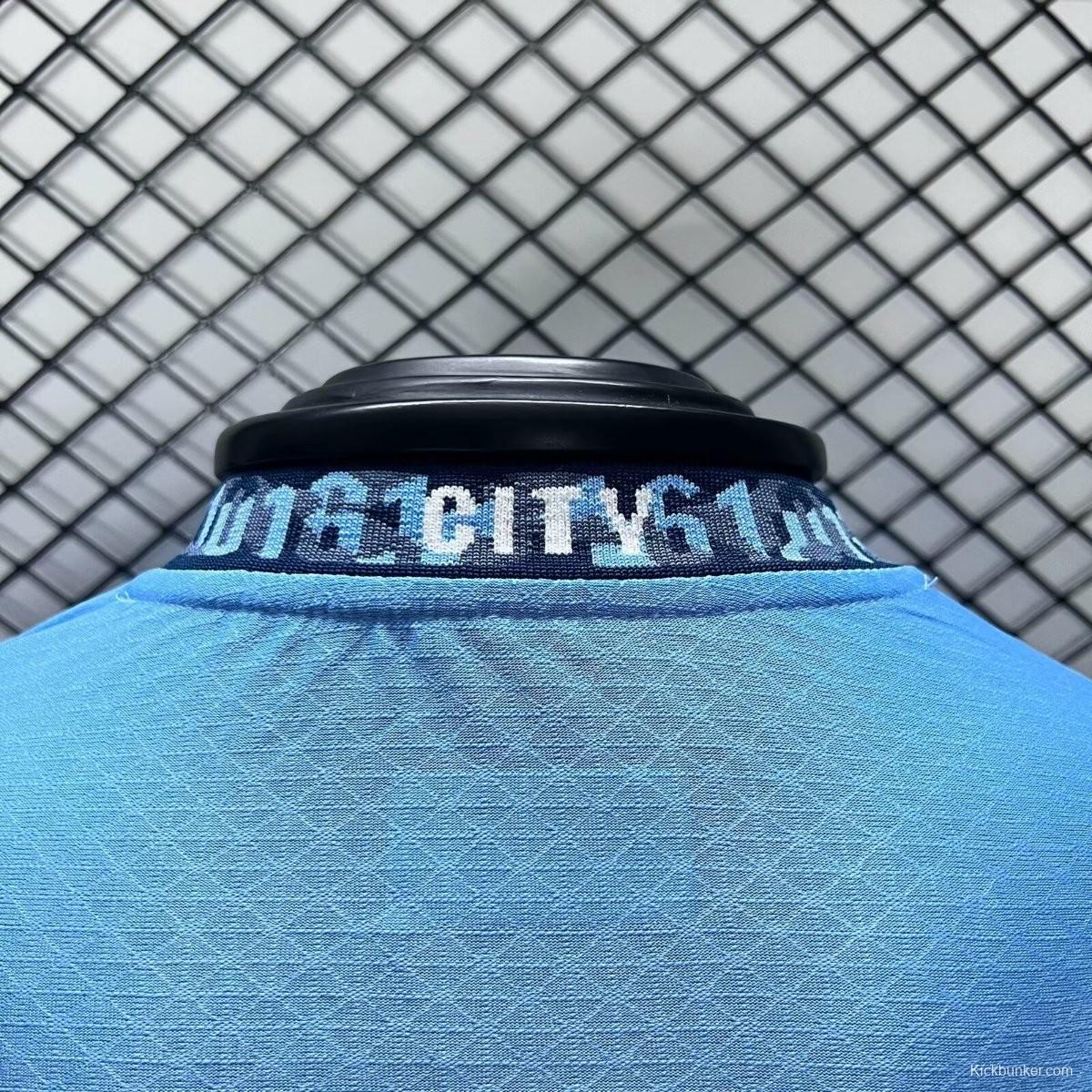 Player Version 24/25 Manchester City Home Long Sleeve Jersey