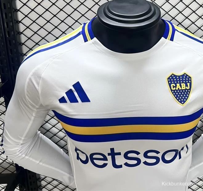 Player Version 24/25 Boca Juniors Away White Long Sleeve Jersey