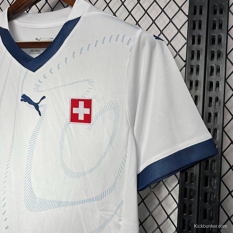 2024 Switzerland Away White Jersey