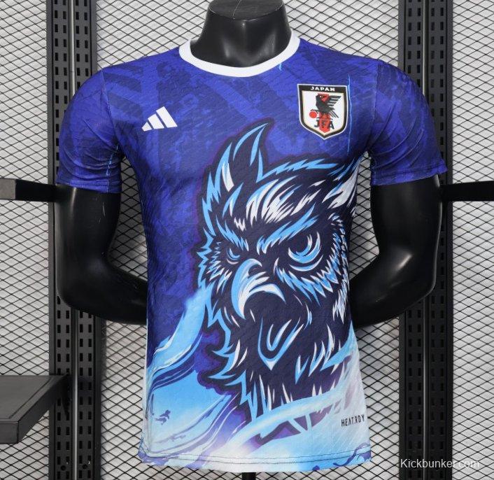 Player Version 2025 Japan Blue Jersey with Owl Design