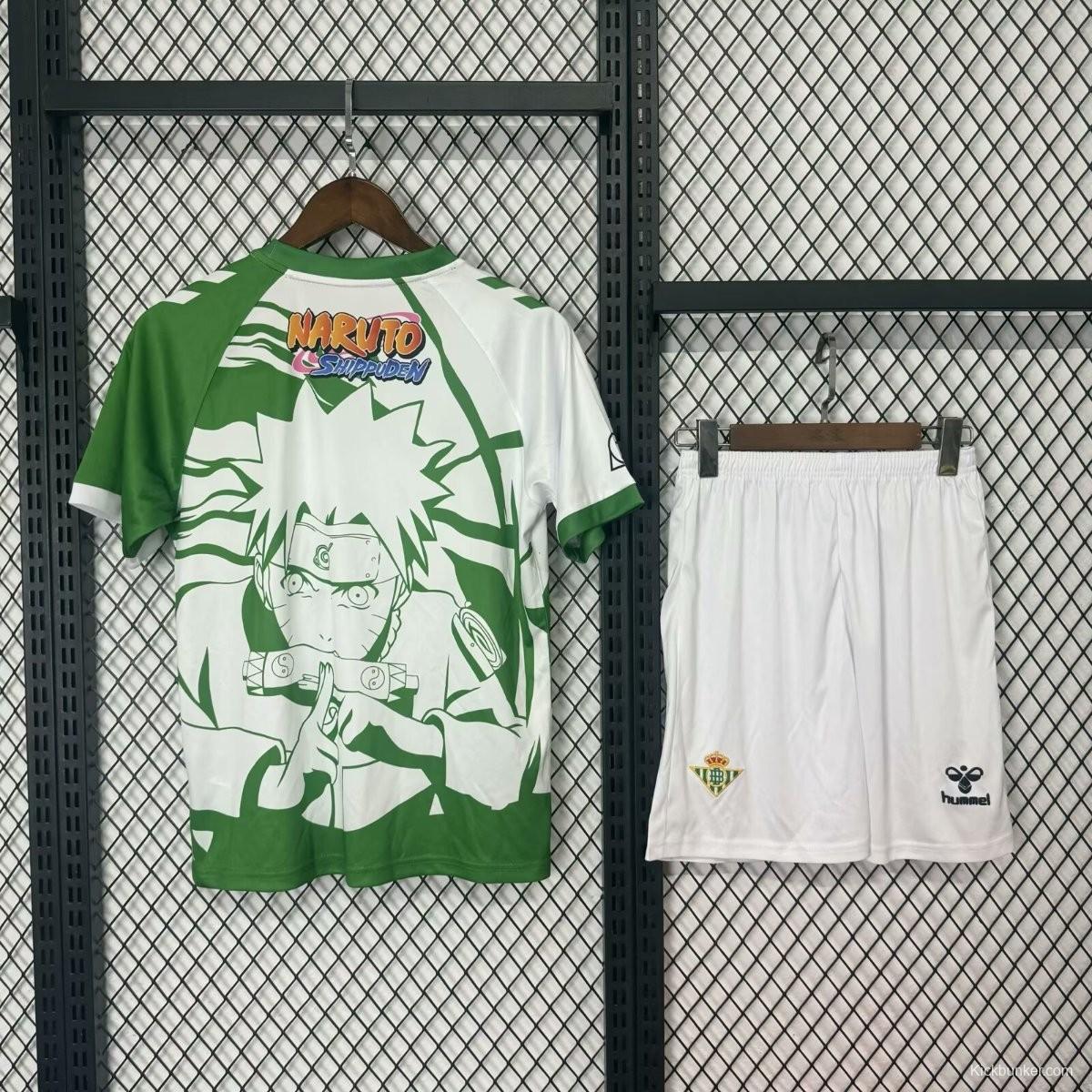 25/26 Kids Real Betis Naruto Inspired Jersey