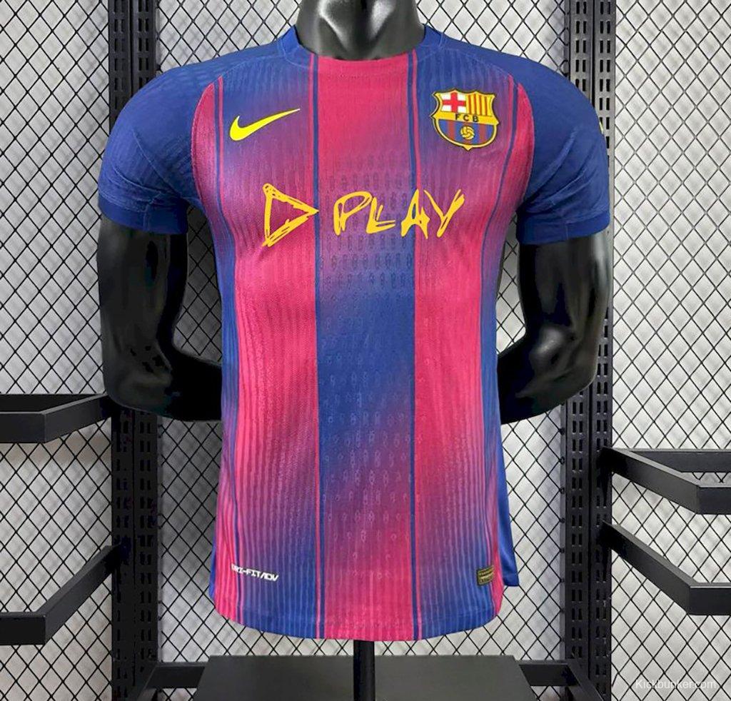 2025/26 Player Version Mens Barcelon X Ed Sheeran Home Jersey