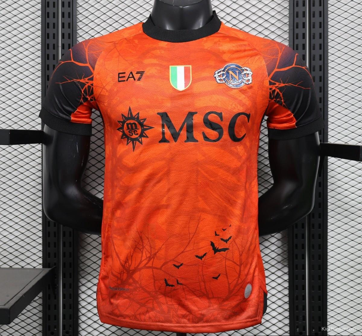 Player Version 25/26 Napoli Halloween Orange Jersey-Glow In Dark