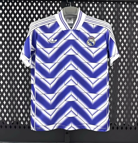 25/26 Real Madrid Third Purple with Chevron Gradient Pattern Jersey