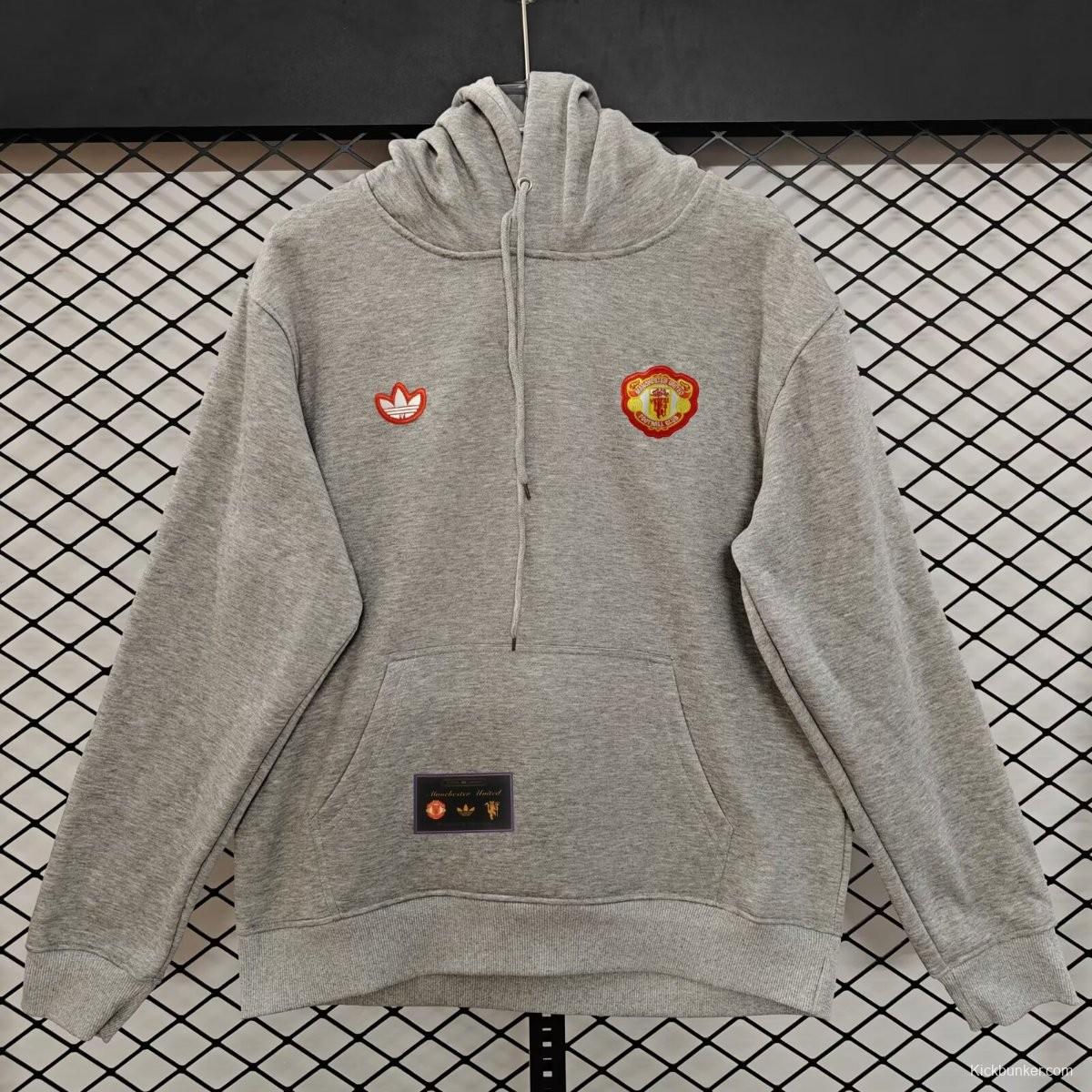 25/26 Manchester United Navy Hoodie Jacket-9 Colors