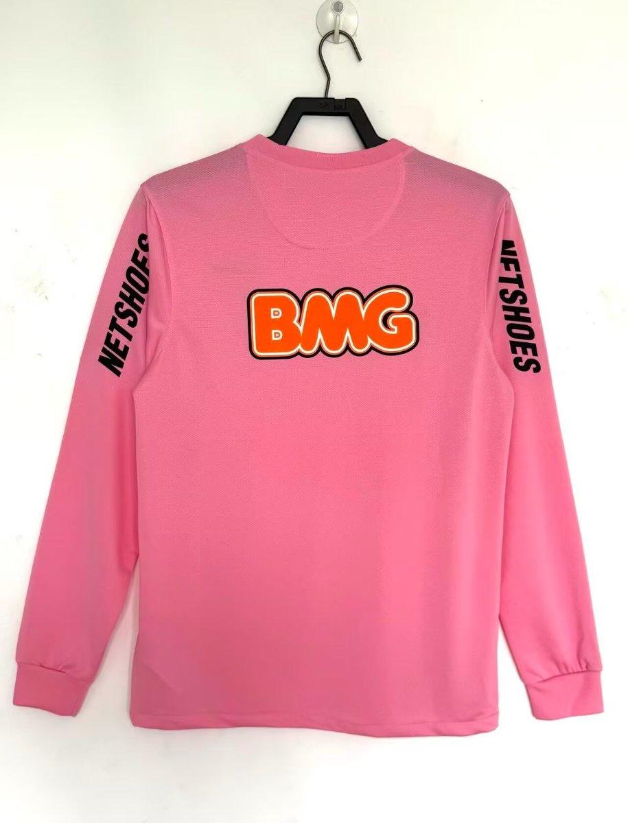 Retro 12/13 Santos Away Pink Long Sleeve Jersey