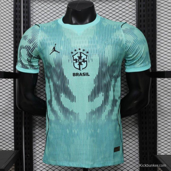 Player Version 26/27 Brazil Mint Green & Black Pattern Special Edition Jersey