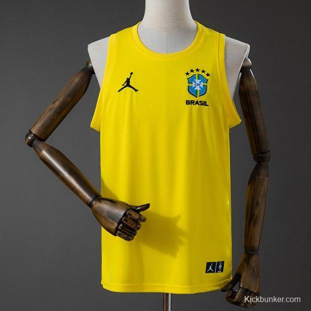 2026 Brazil Training Jersey Vest Yellow