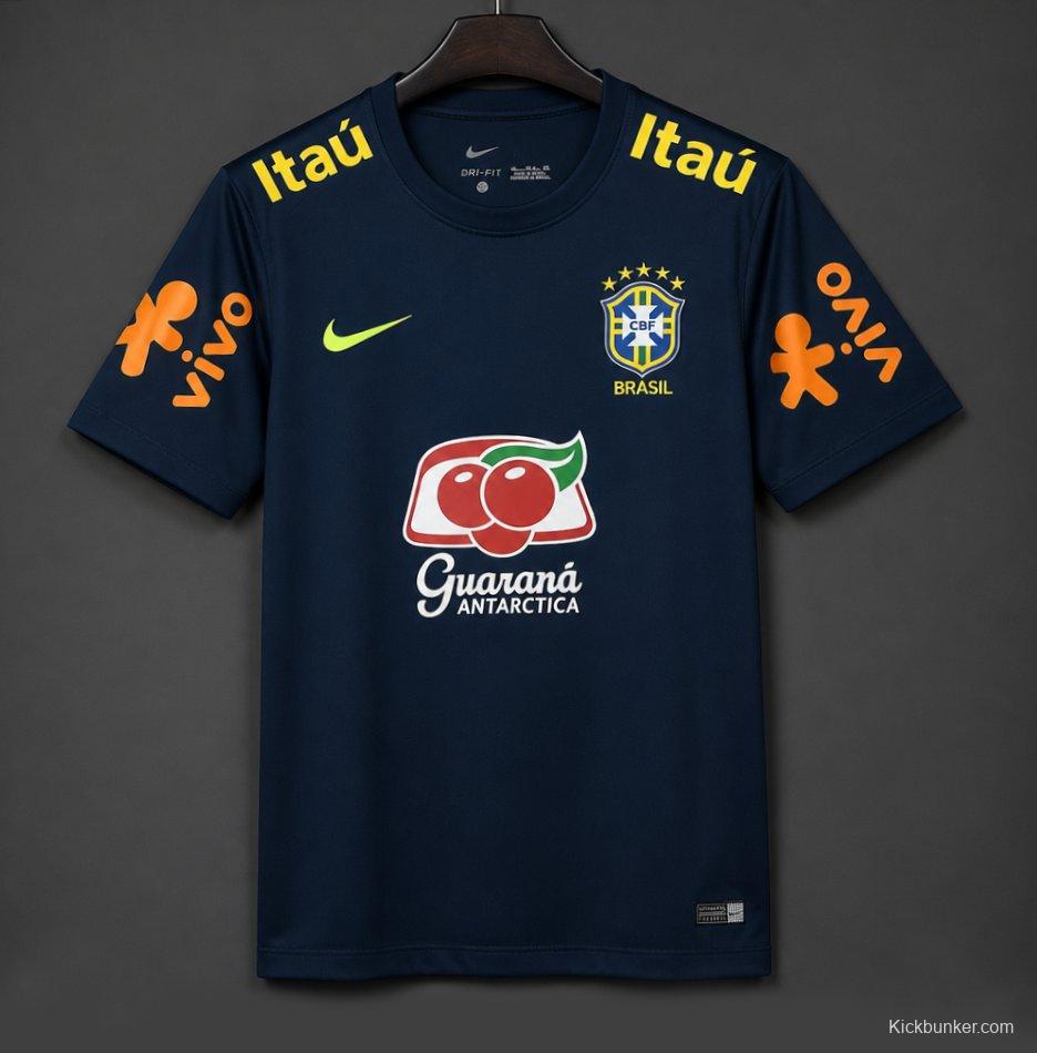 Retro 2019 Brazil Training Navy Blue Jersey