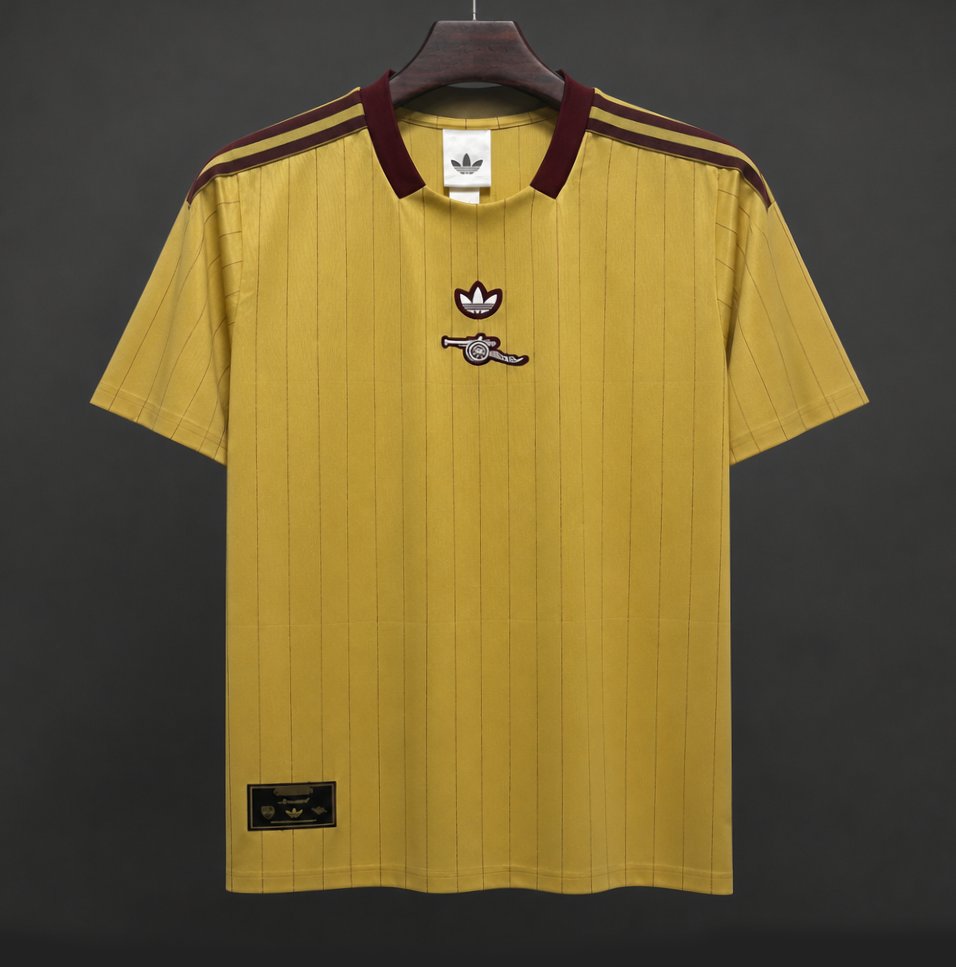 2026 Arsenal Adidas Terrace Icons Yellow Jersey