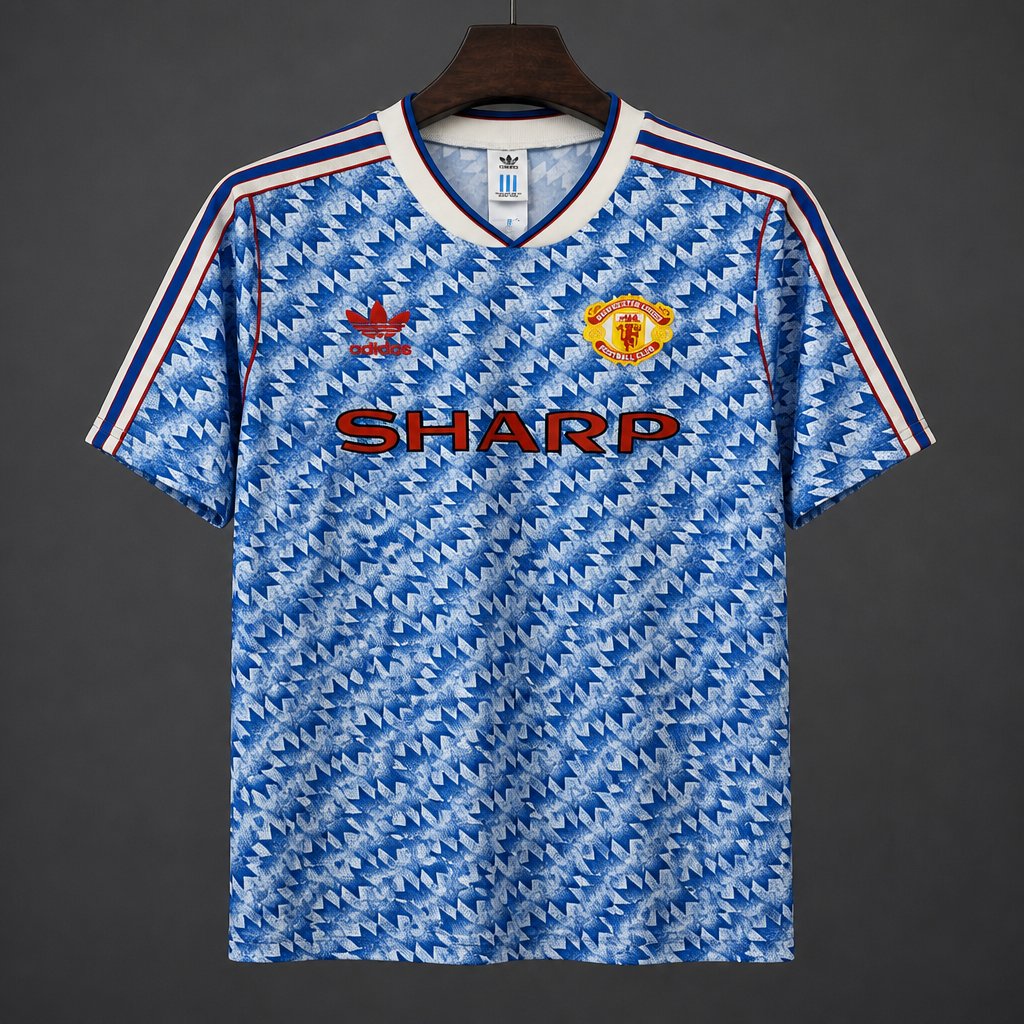 26/27 Adidas Originals Manchester United 1990-92 Remake Vintage Away Football Jersey
